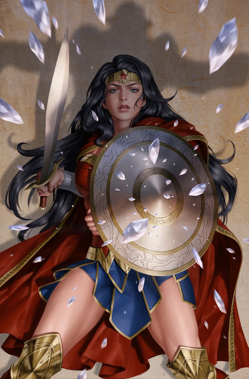 wonder woman (dc comics and 1 more) drawn by yoon_junggeun