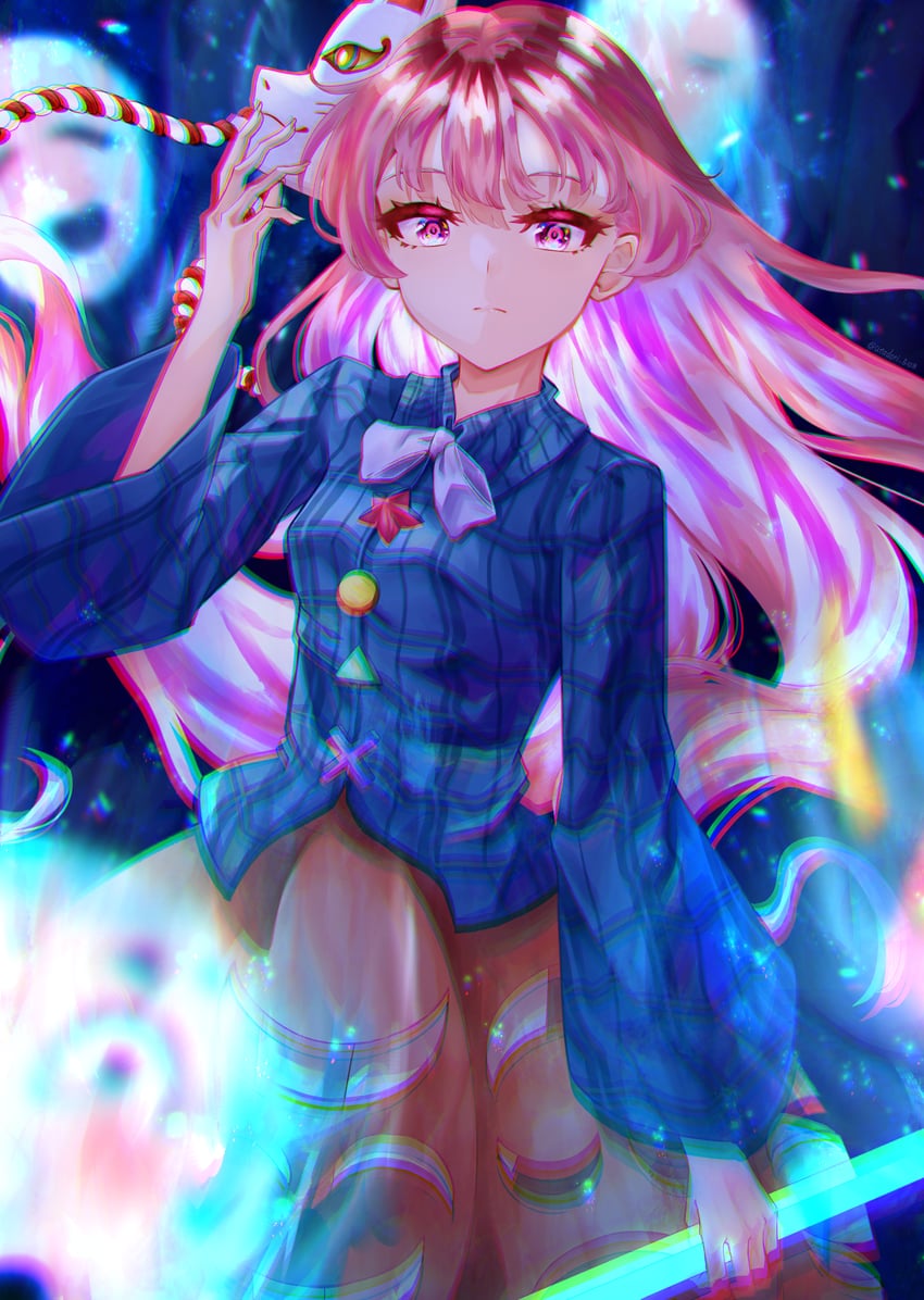 hata no kokoro (touhou) drawn by gagaku_kawa_rei