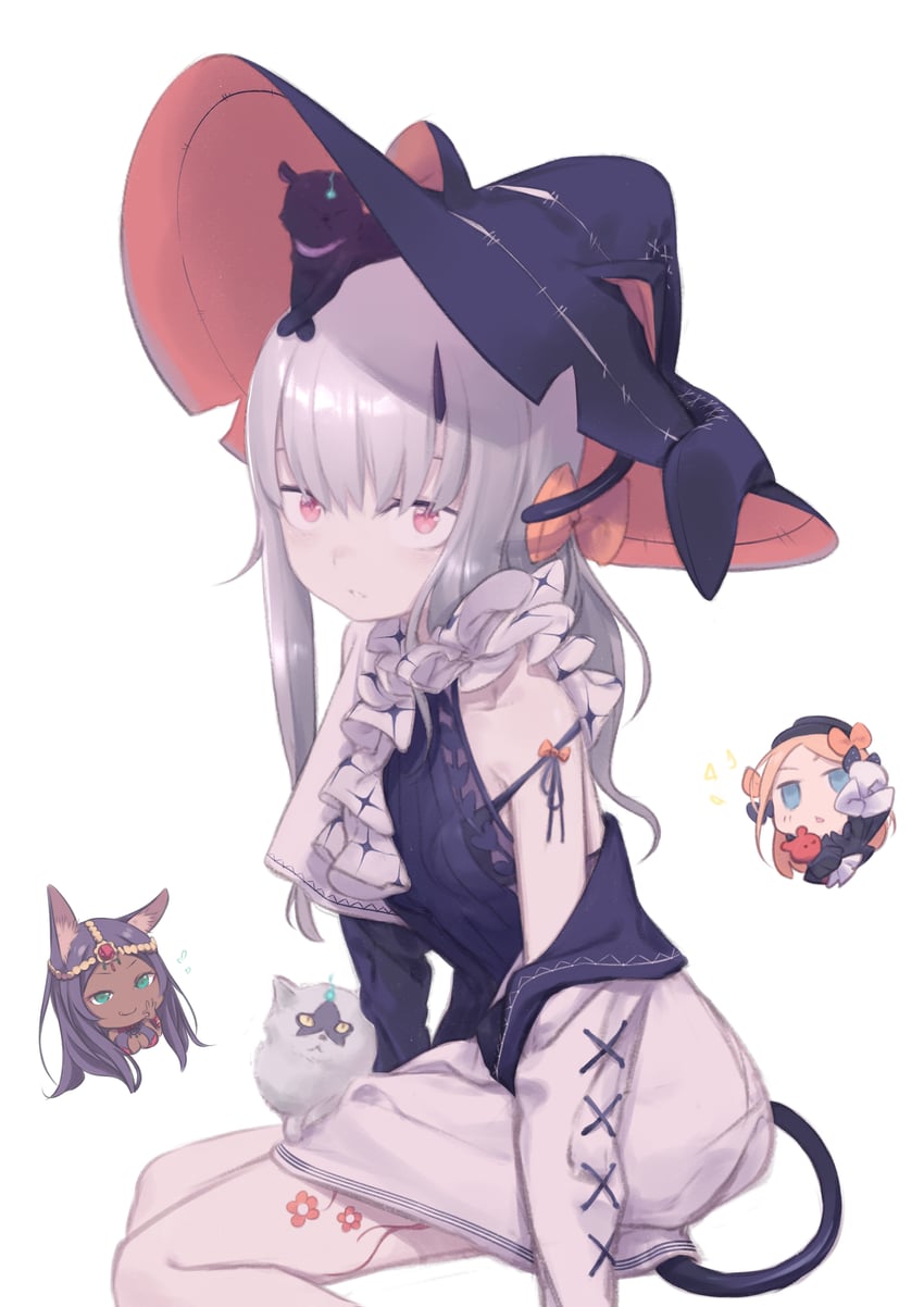 abigail williams, lavinia whateley, queen of sheba, nosh, and luthar (fate and 1 more) drawn by daisi_gi