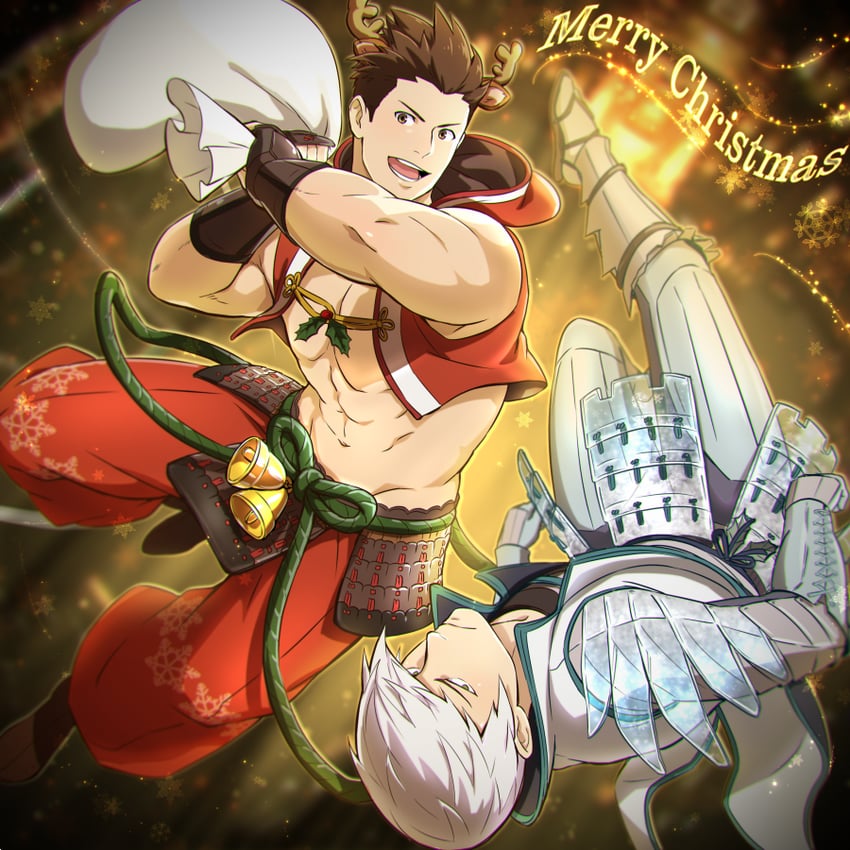 ishida mitsunari and tokugawa ieyasu (sengoku basara) drawn by jigoku_meguri