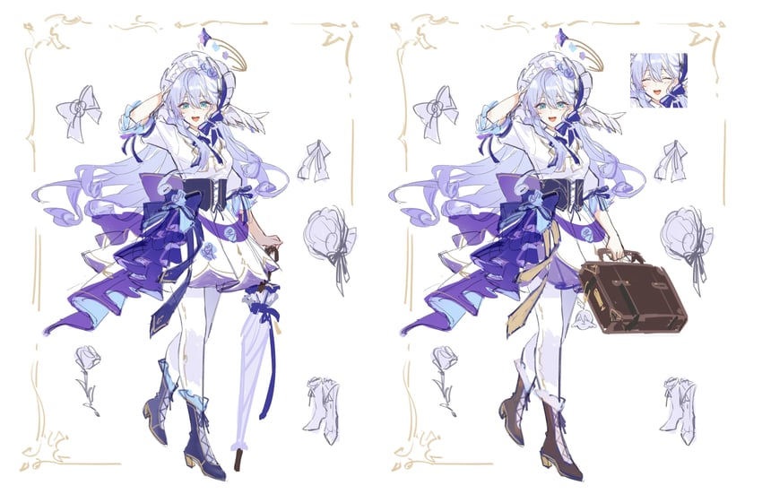 robin (honkai and 1 more) drawn by boo_1