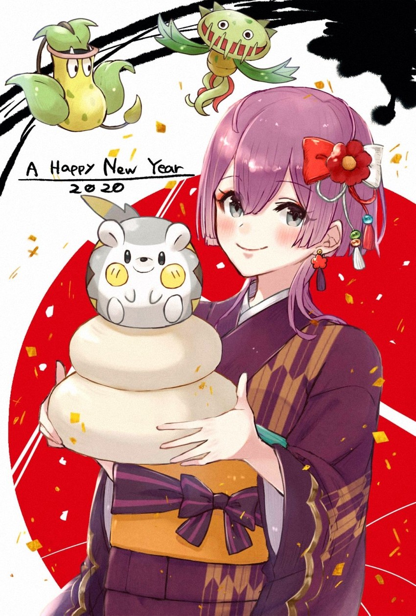 bernadetta von varley, togedemaru, victreebel, and carnivine (pokemon and 2 more) drawn by makita293