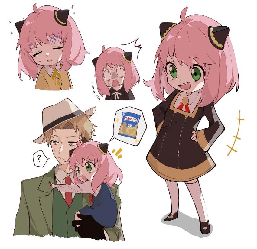 anya and twilight (spy x family) drawn by user_edhh7238