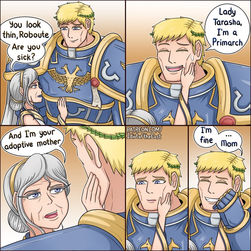 roboute guilliman and tarasha euten (dc comics and 2 more) drawn by idiot_of_the_east
