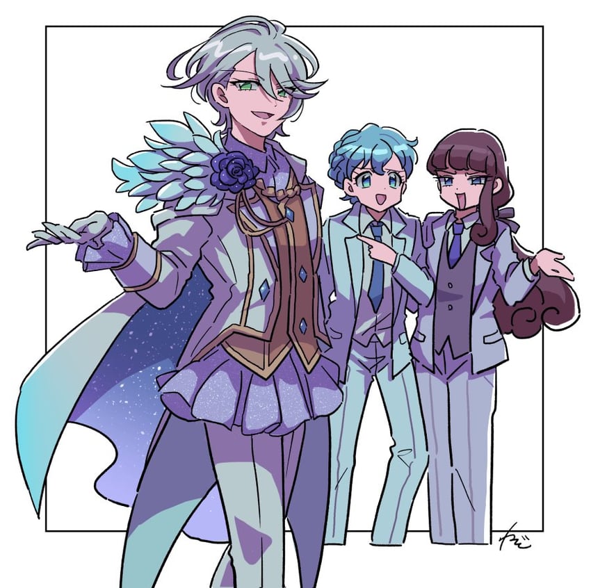 kurosu aroma, dorothy west, and shikyoin hibiki (pretty series and 1 more) drawn by rituyama1