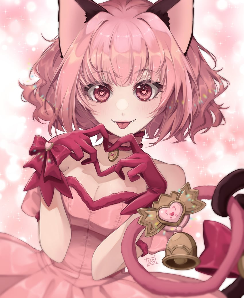 momomiya ichigo and mew ichigo (tokyo mew mew) drawn by noasauruss