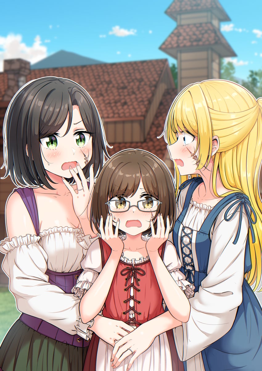 irene, maya, and mimi (original and 2 more) drawn by betock