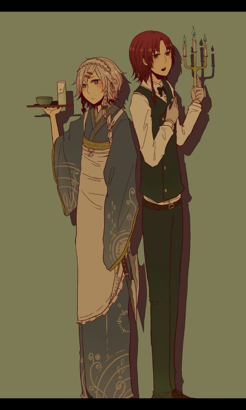 izayoi sakuya and hong meiling (touhou) drawn by daina_(encore62)