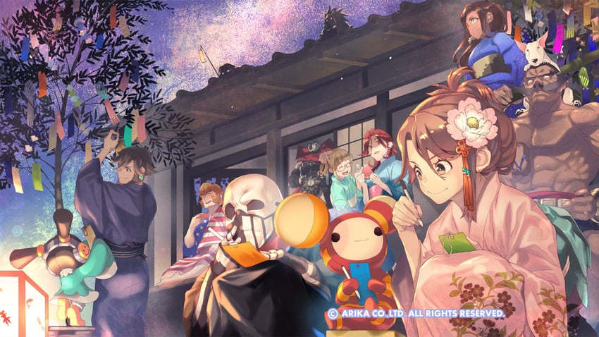 nanase, skullomania, pullum purna, rain, and knitty (arika and 2 more)