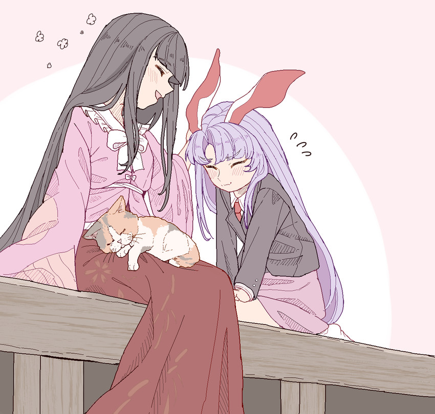 reisen udongein inaba and houraisan kaguya (touhou) drawn by satomachi