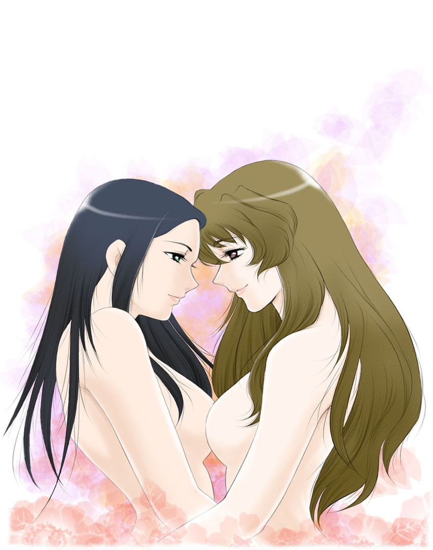 kuga natsuki and fujino shizuru (my-hime) drawn by sabachiyo_land