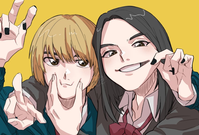 fukagawa mahiro and sugimoto chisato (baby walkure) drawn by yuzuriha_asagi