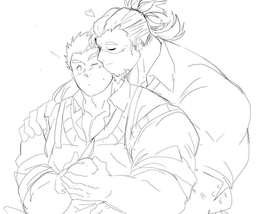 protagonist 3 and boogeyman (tokyo afterschool summoners) drawn by leoandaslan_(leobongnana)