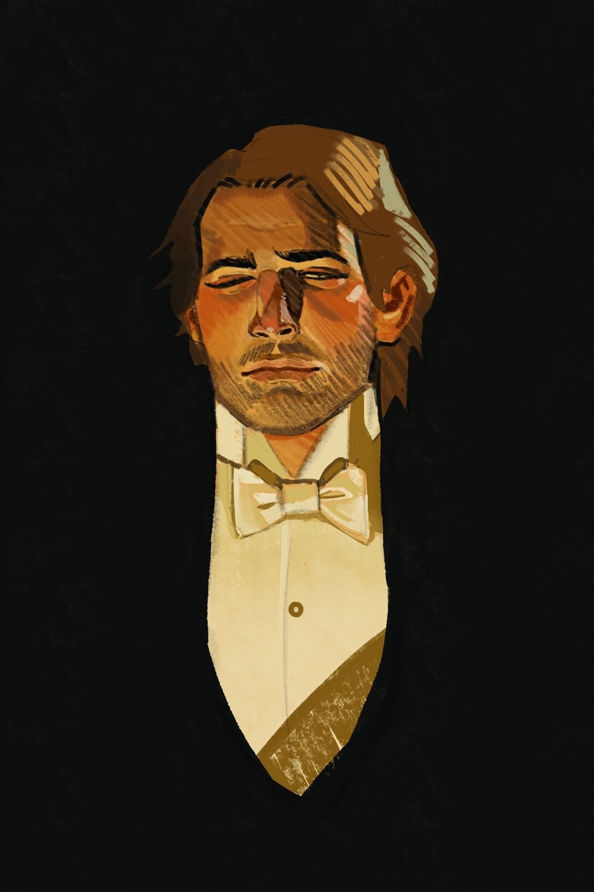 arthur morgan (red dead redemption and 1 more) drawn by ghostember