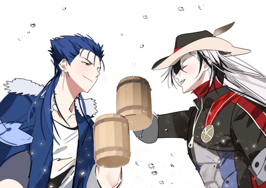 cu chulainn and boothill (fate and 3 more) drawn by chugchuging