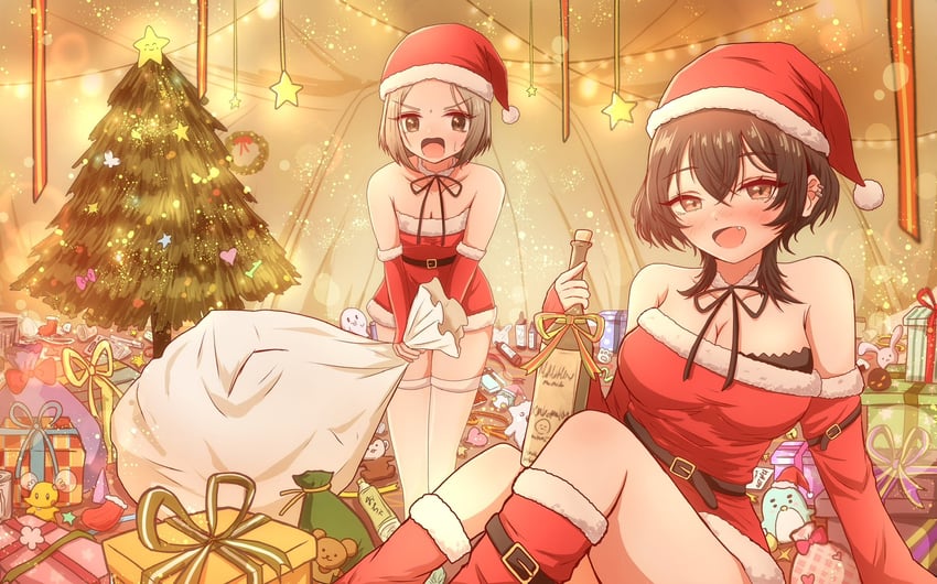 bonnouji momoha, meido mai, and pentarou (kimi no koto ga dai dai dai dai daisuki na 100-nin no kanojo) drawn by kusanochika