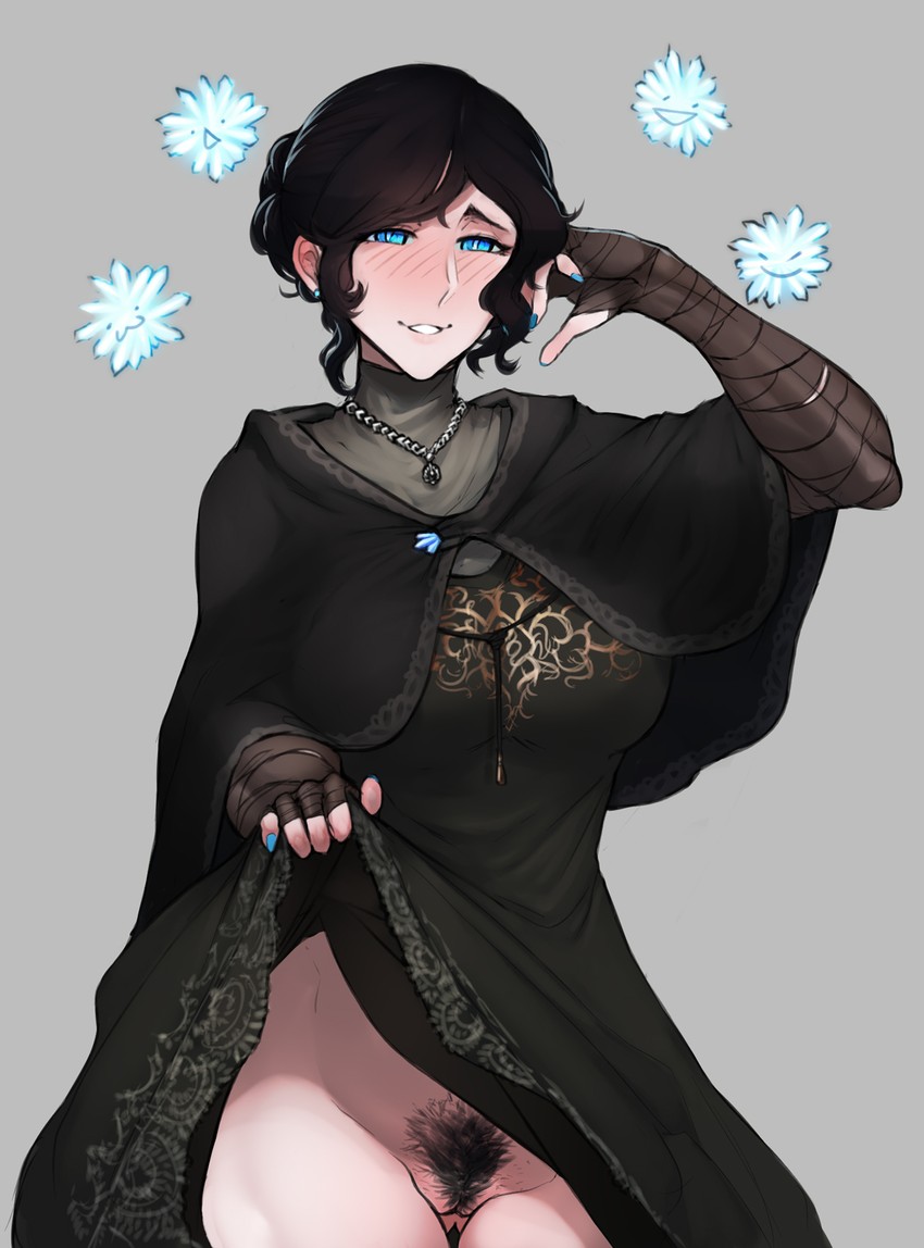 daughter of crystal kriemhild (dark souls and 1 more) drawn by scathegrapes