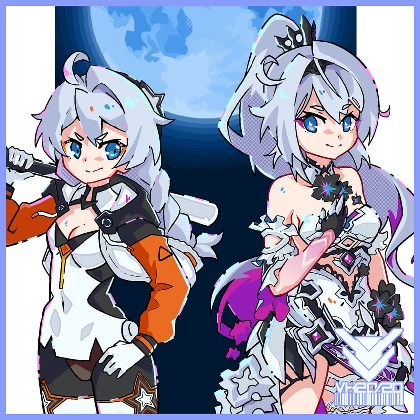 kiana kaslana (honkai and 1 more) drawn by vistahero