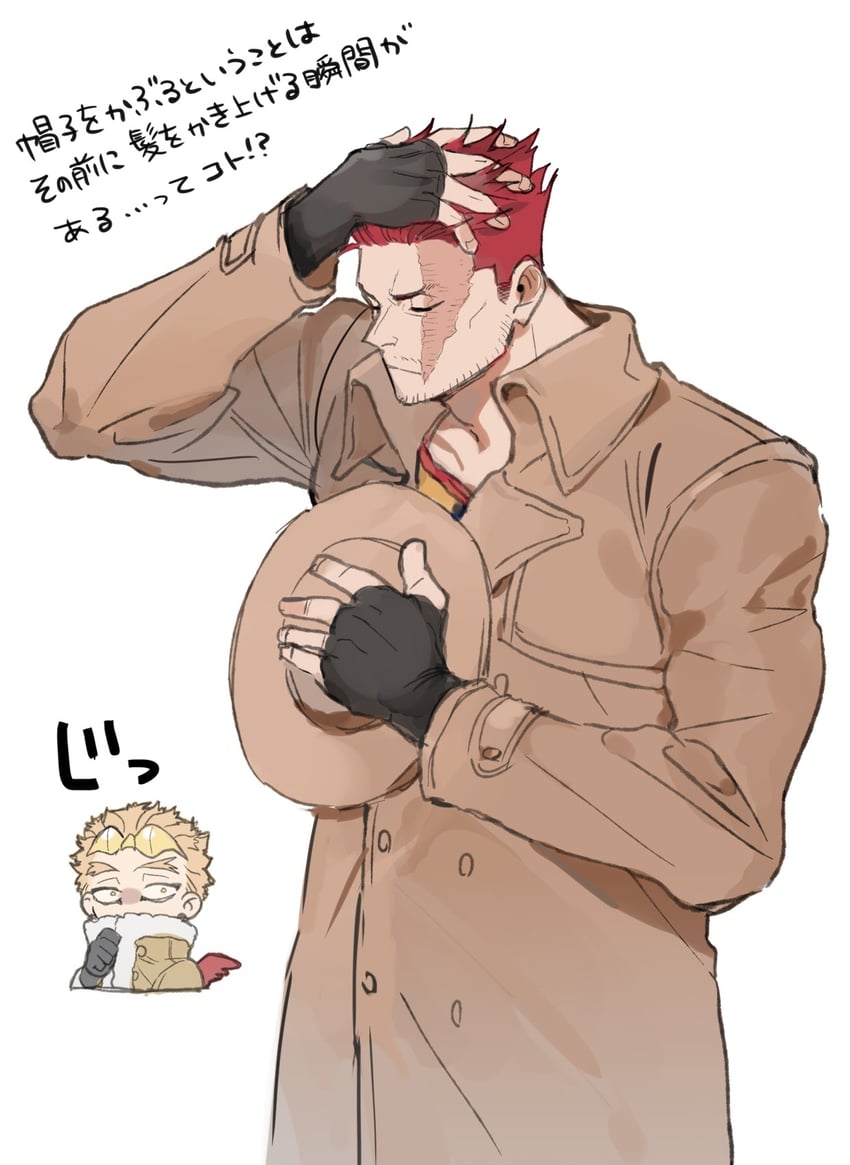endeavor and hawks (boku no hero academia) drawn by user_fsnj5772
