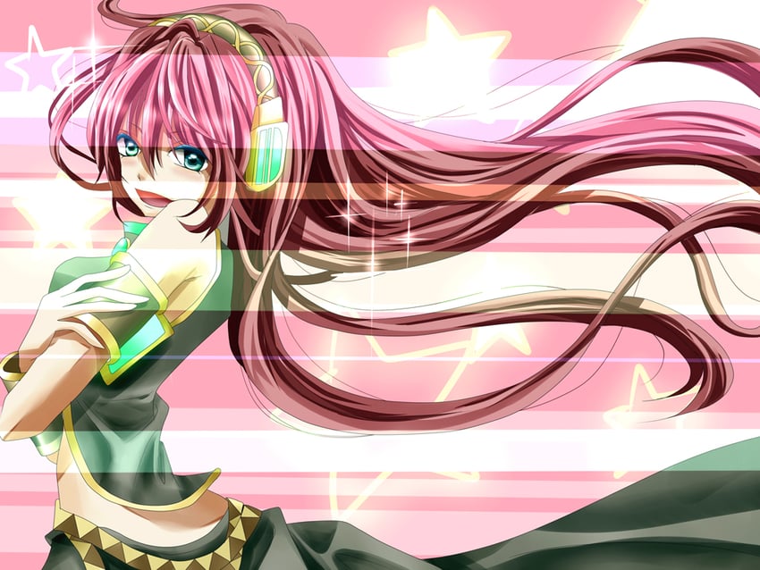 megurine luka (vocaloid and 2 more) drawn by ruu_(nnhaao)