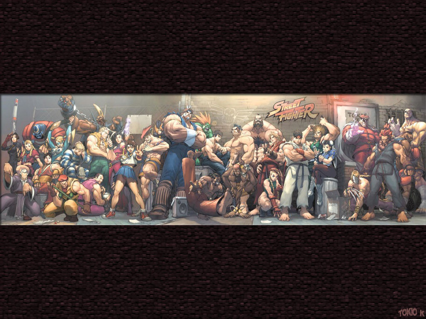 chun-li, cammy white, ryu, kasugano sakura, ken masters, and 27 more (street fighter and 3 more) drawn by alvin_lee and udon_entertainment