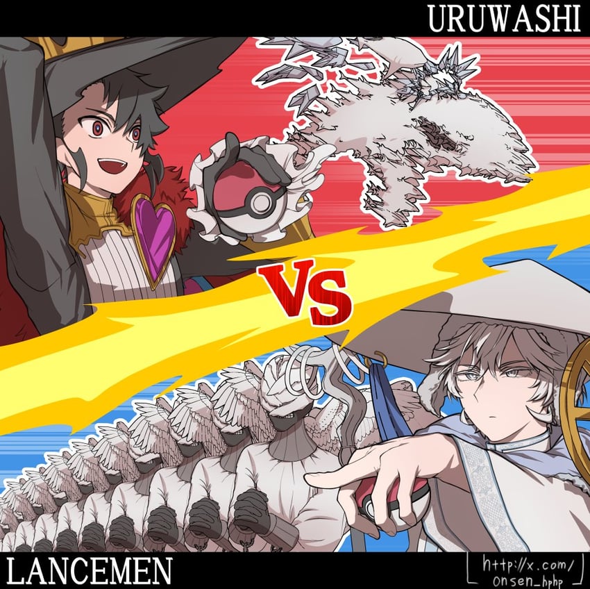 ichi and world-hater majik (pokemon and 1 more) drawn by onsen_hphp