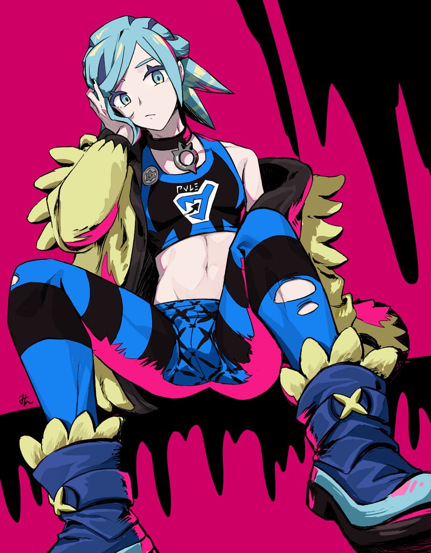 grusha (pokemon and 1 more) drawn by min_(myna8247)