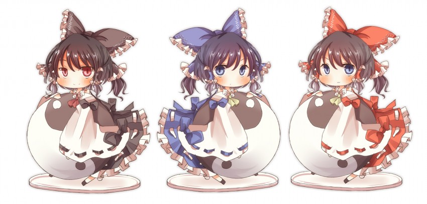hakurei reimu (touhou) drawn by pasutel