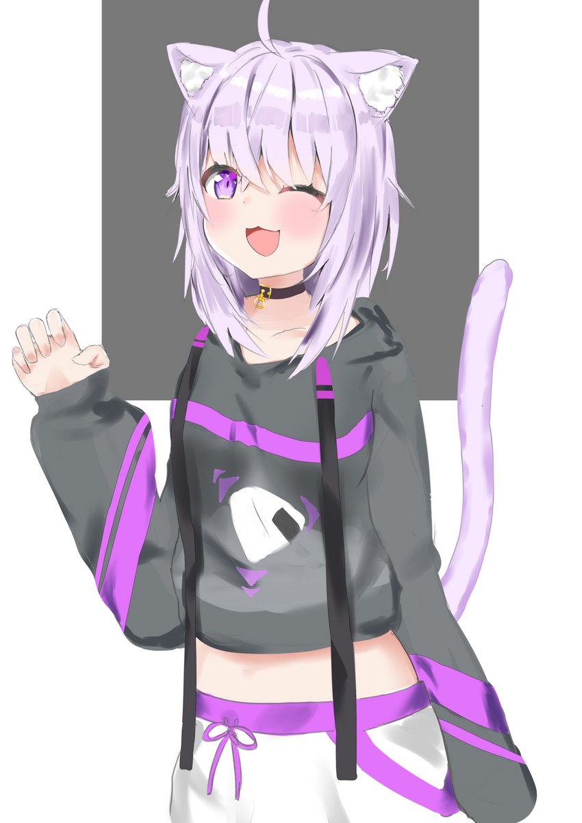 nekomata okayu (hololive) drawn by sounuryu_ta