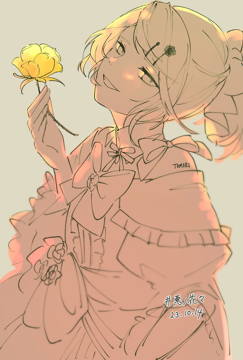 kagamine rin and riliane lucifen d'autriche (vocaloid and 3 more) drawn by tomari_drew