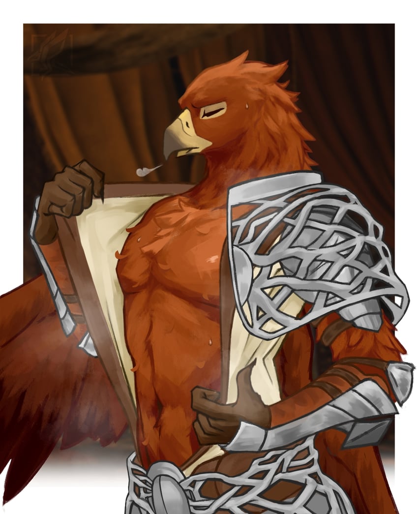 guardian (elden ring and 1 more) drawn by karasumisso