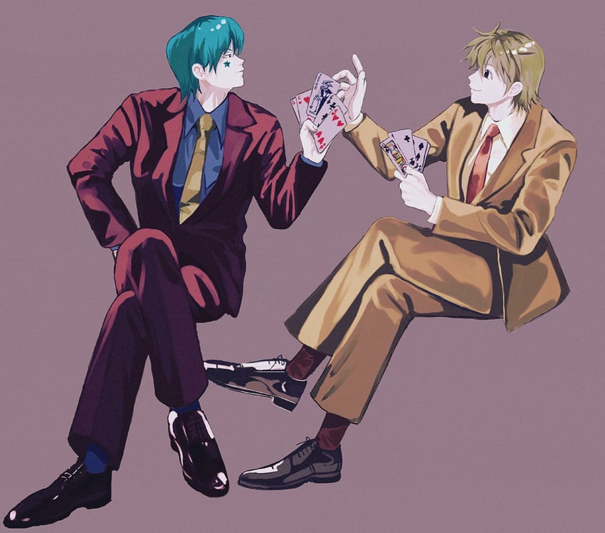 hisoka morow and pariston hill (hunter x hunter) drawn by miko_hxh