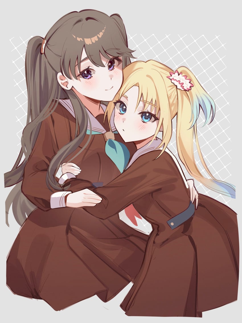 fujishima megumi and osawa rurino (love live! and 1 more) drawn by dkou