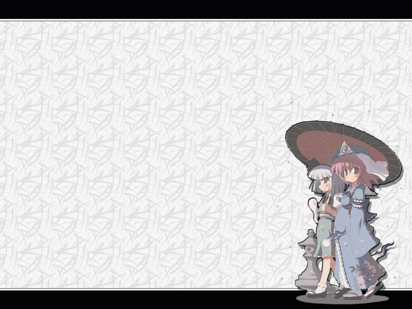 konpaku youmu and saigyouji yuyuko (touhou) drawn by ooide_chousuke