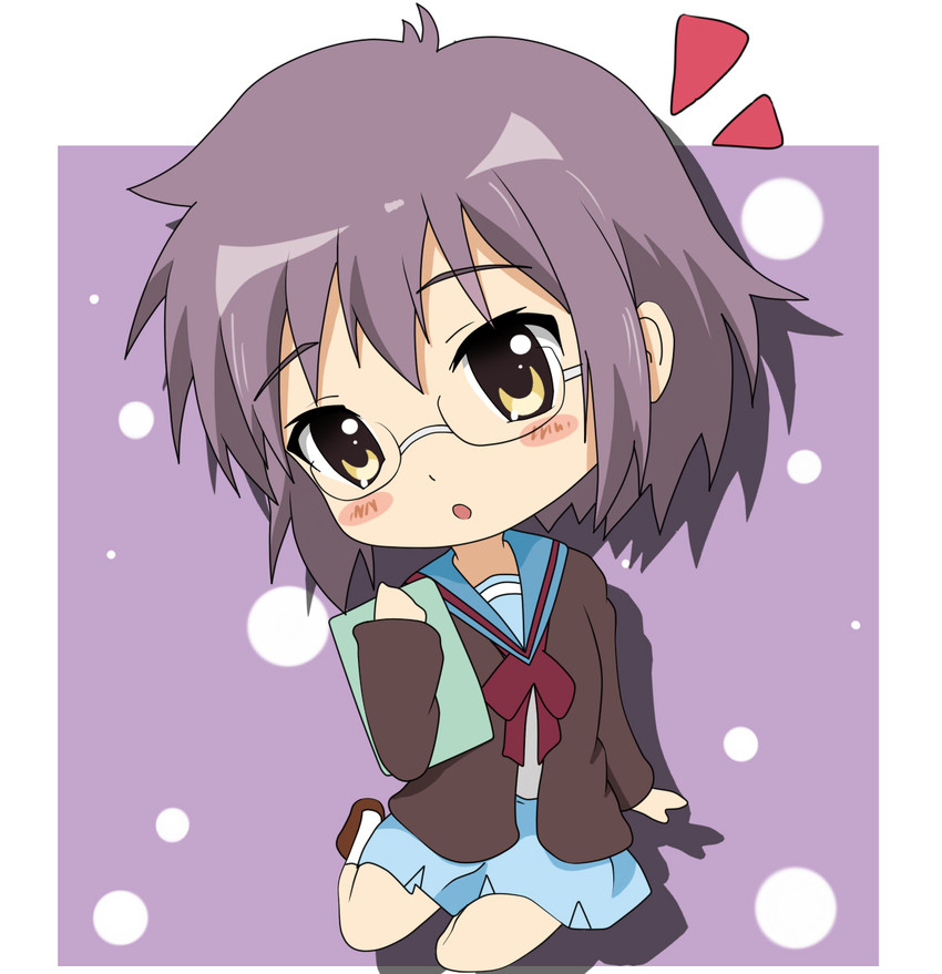 nagato yuki (suzumiya haruhi no yuuutsu and 1 more) drawn by inaka_gyomin