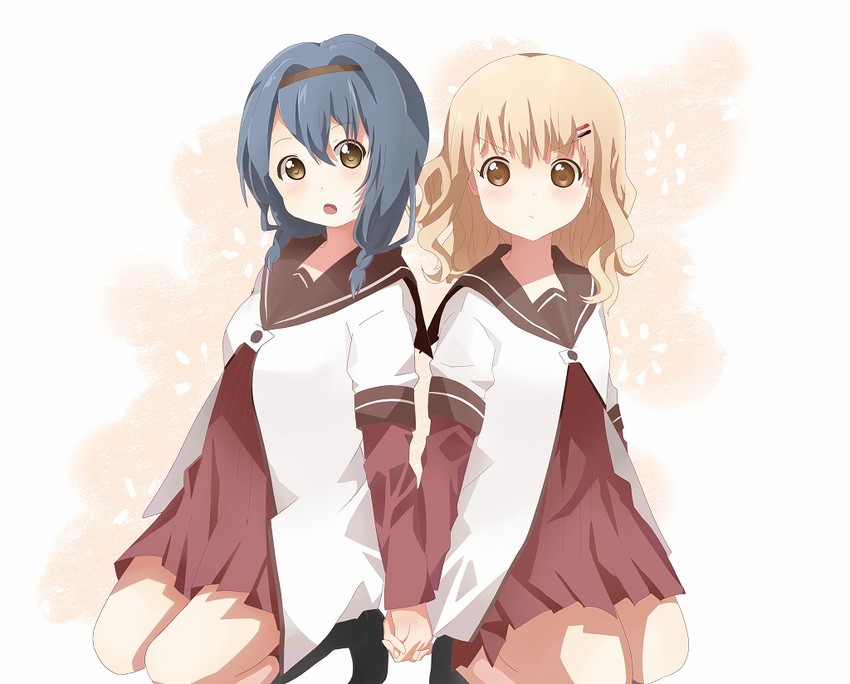 oomuro sakurako and furutani himawari (yuruyuri) drawn by shirataki_(haru830403)