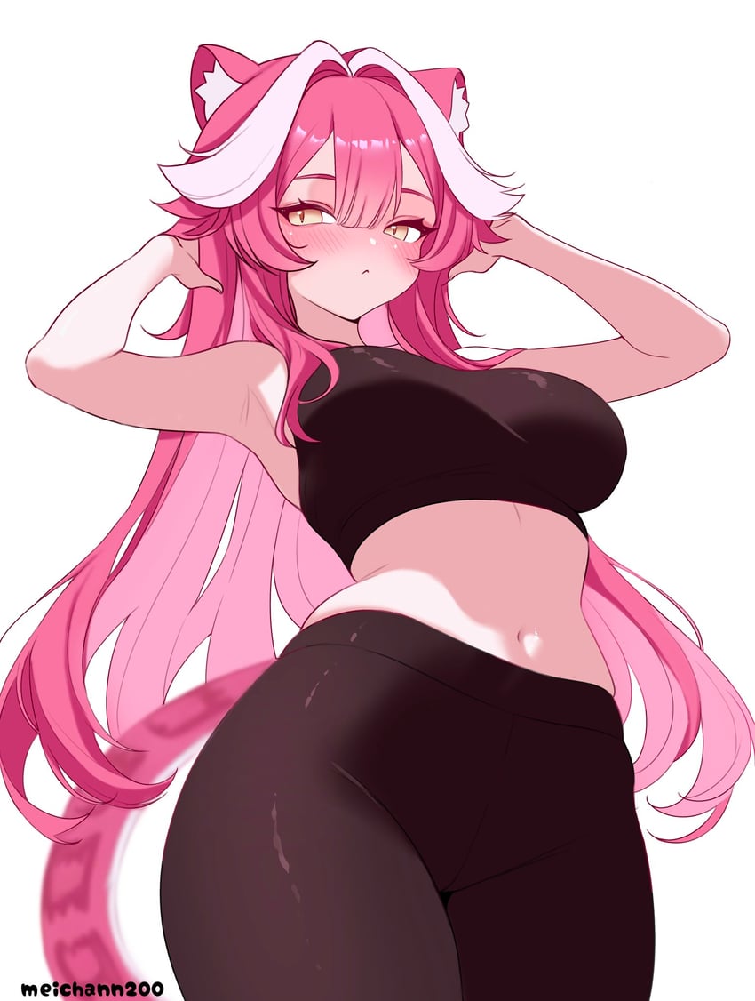 raora panthera (hololive and 1 more) drawn by meichan