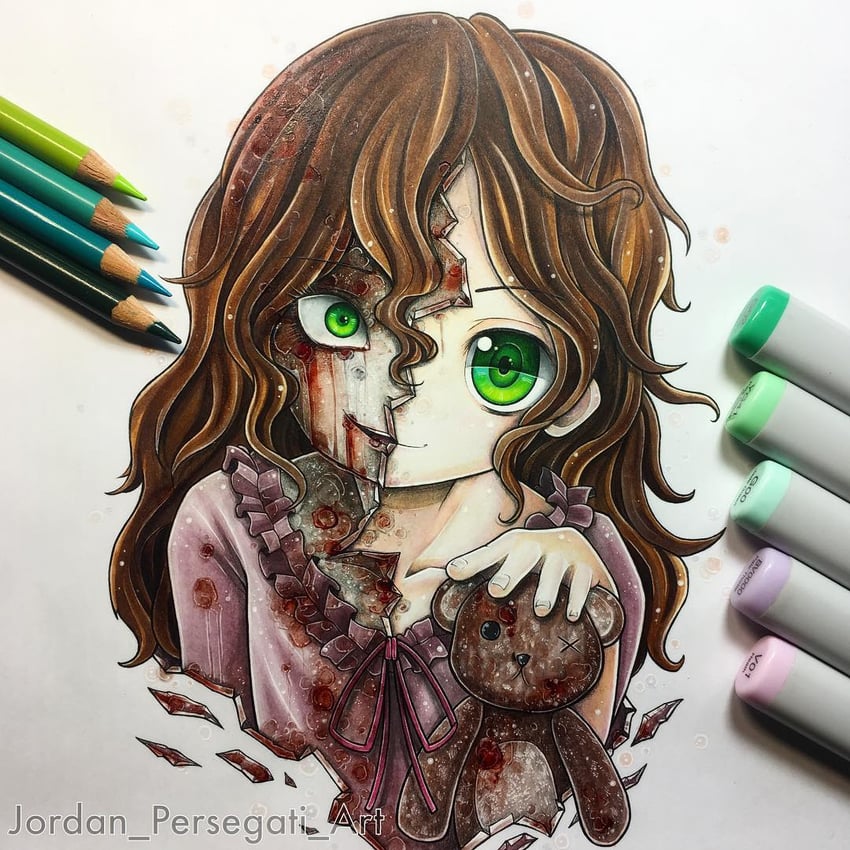 sally williams (creepypasta and 1 more) drawn by jordan_persegati