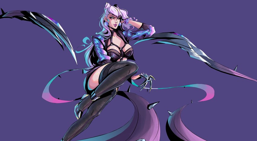 evelynn and k/da all out evelynn (league of legends) drawn by niczrandomarts