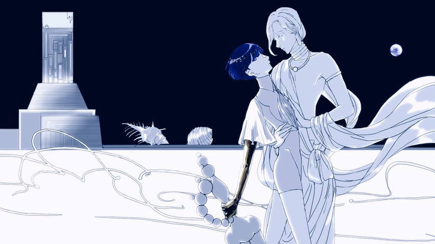 phosphophyllite and aechmea (houseki no kuni) drawn by ebi_(0412sun)