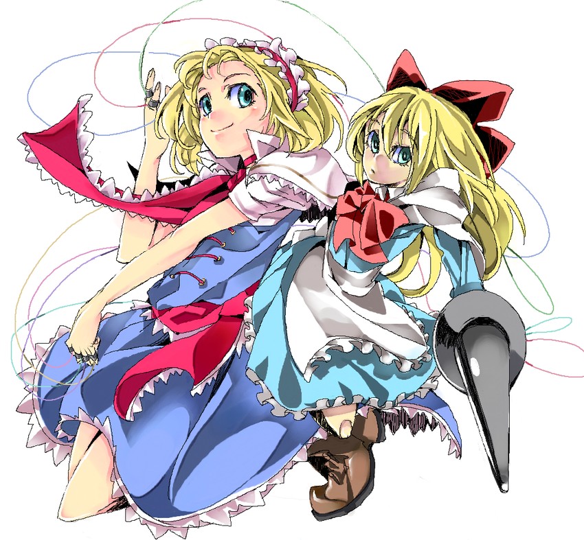 alice margatroid and shanghai doll (touhou) drawn by nmknf_(mkn)