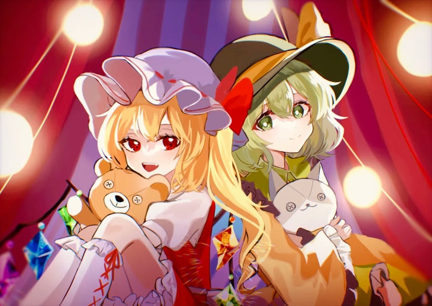 flandre scarlet and komeiji koishi (touhou) drawn by yomogi_9392