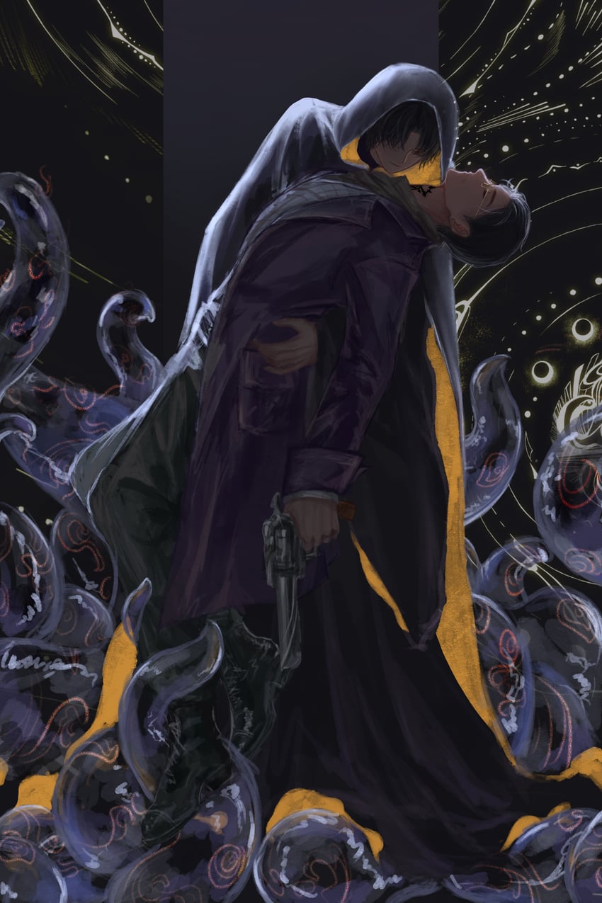 klein moretti and gehrman sparrow (lord of the mysteries) drawn by tiankongrutongposuizhijing