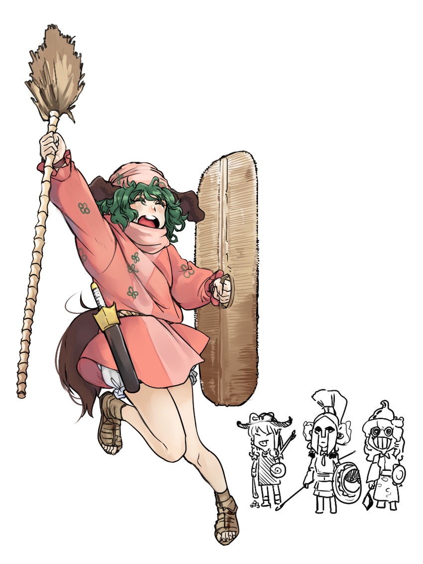 hakurei reimu, kirisame marisa, kochiya sanae, and kasodani kyouko (touhou) drawn by dongsa_wonhyong
