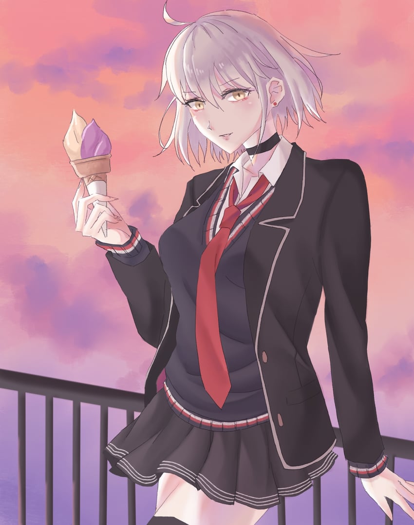 jeanne d'arc alter (fate and 1 more) drawn by rinnel11