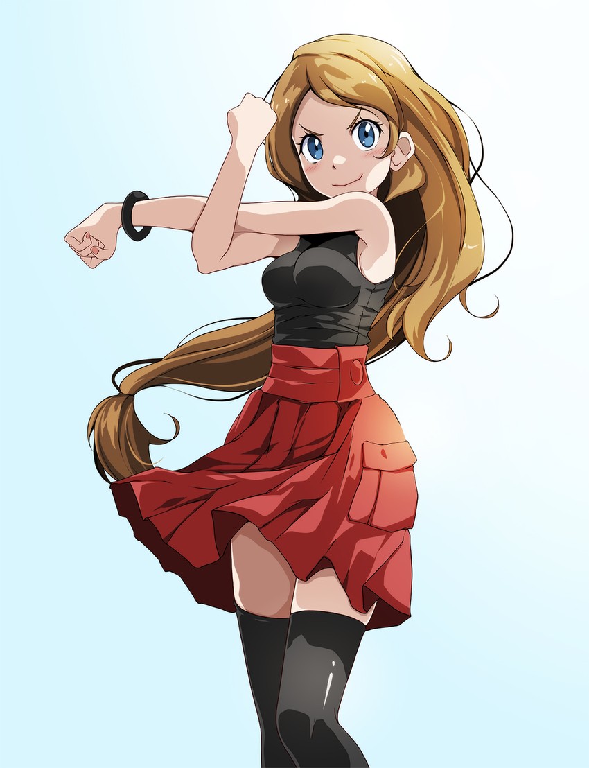 serena (pokemon and 1 more) drawn by tsukishiro_saika