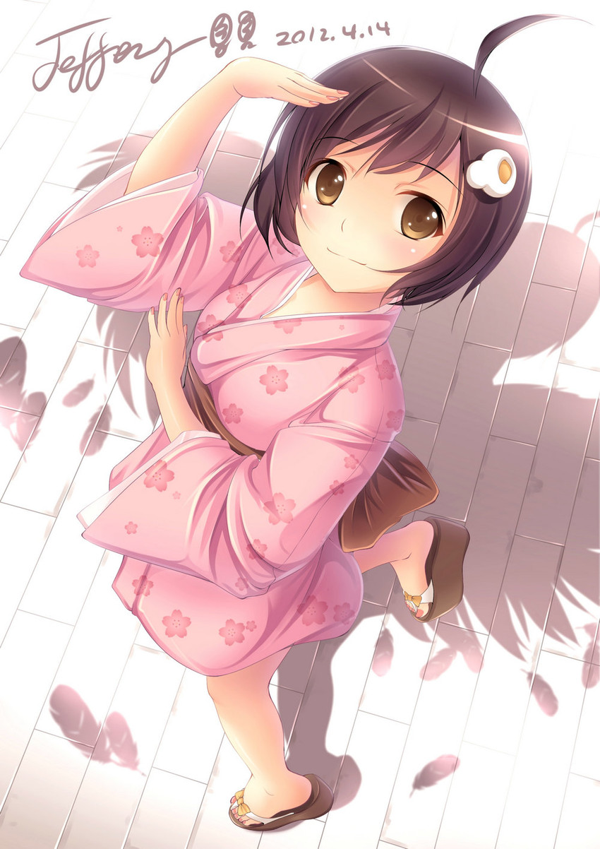 araragi tsukihi (monogatari and 1 more) drawn by jeffery_(backam)
