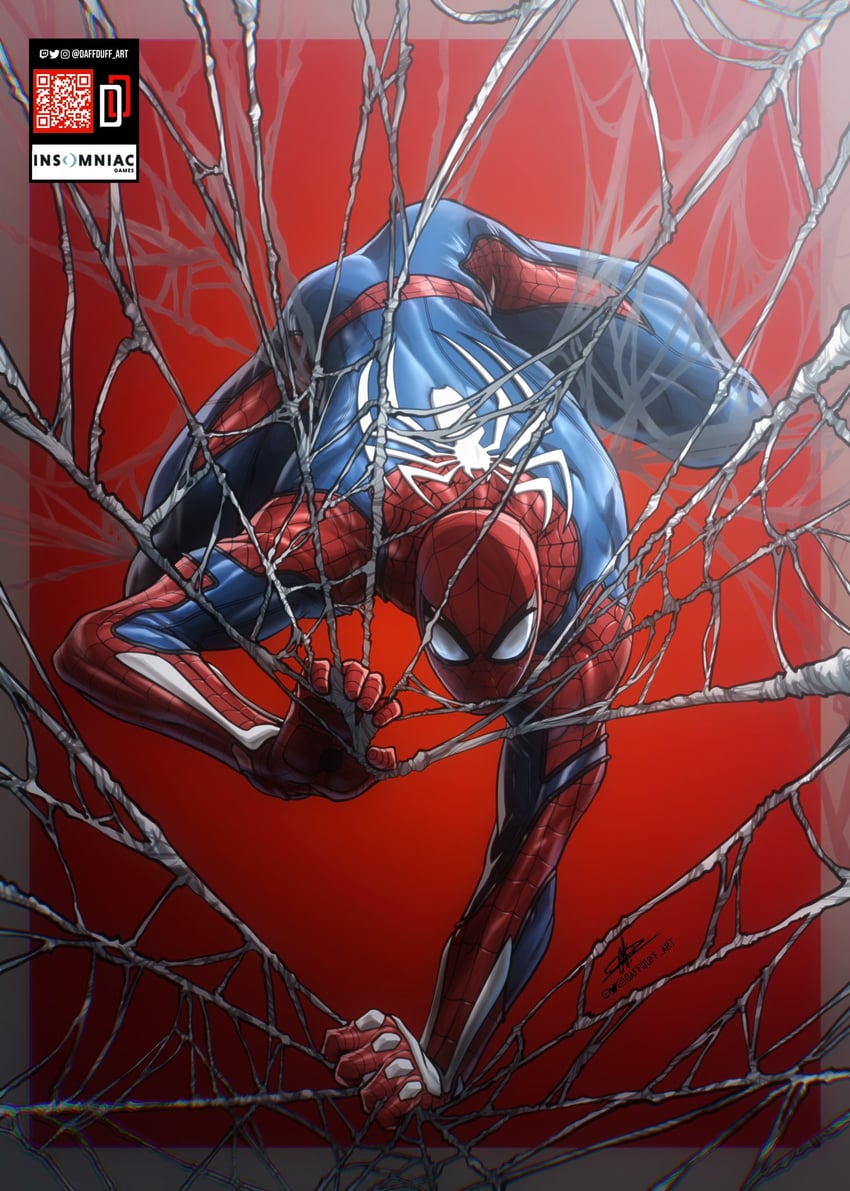spider-man and peter parker (marvel and 1 more) drawn by daffduff