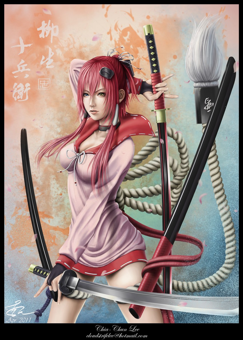 yagyuu juubei (hyakka ryouran samurai girls) drawn by rio_(cloudlee)