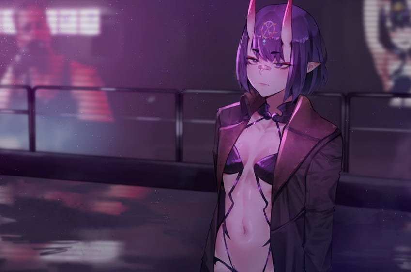 shuten douji and billy herrington (fate and 4 more) drawn by deccatezu